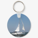 Sailing on Lake Pontchartrain Keychain by greatphotos Sailing on Lake Pontchartrain Keychain
