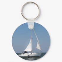 Sailing on Lake Pontchartrain Keychain