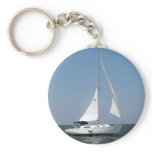 Sailing on Lake Pontchartrain Keychain