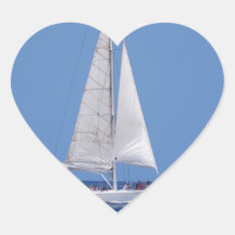 Sailing on the Ocean Blue Stickers