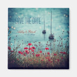 Sailing on the sea of love save the date magnet magnets