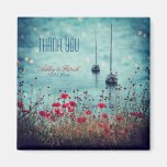 Sailing on the sea of love thank you magnet magnets