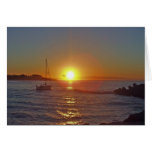 Sailing out at Sunrise Greeting Card