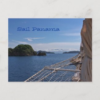 Sailing Panama Post Card postcard