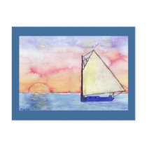 Sailing Postcard by Ametisti Sailing Postcard