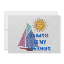 Sailing Religion Custom Invitation