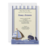 Sailing Sailboat Boat Nautical Baby Shower 5x7 Invite
