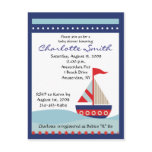 Sailing Sailboat Sail Boat Baby Shower Invitation Post Cards