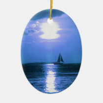 Sailing Ship Holiday Christmas Ornament
