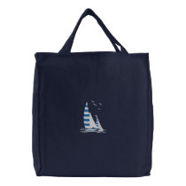 Sailing Ships Embroidered Bag embroidered bags