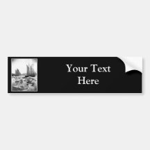 Sailing Ships in an Ice Field - 1869 Photo Bumper Sticker
