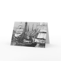 Sailing Ships in Harbor cards