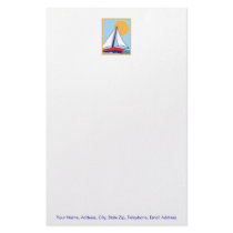 Sailing. stationery
