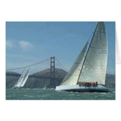Sailing the Bay Card by zazzelme2