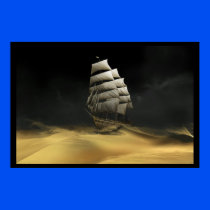 Sailing The Desert Poster