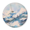 Sailing the Stormy Seas Refrigerator Magnet by michelleys Sailing the Stormy Seas Refrigerator Magnet