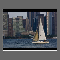 Sailing Through Manhattan postcards