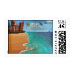 Sailing to Corsica postage