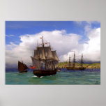 sailing to southern shores poster