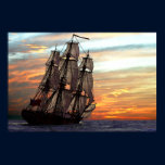 sailing towards sunset posters