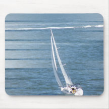 Sailing Wind Design Mouse Pad