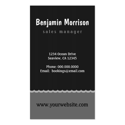 Sailing Yacht Sail Boat Boating Business Cards (back side)