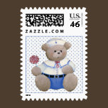 Sailor Bear Postage Stamp stamps