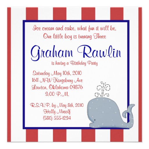 Sailor Party Invitations