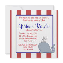 sailor birthday party invite cute fun simple sweet