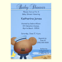Sailor Boy Baby Shower Invitation invitations
