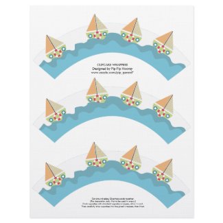 Sailor Boy Cupcake Wrappers Letterhead