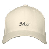 Sailor Embroidered Baseball Cap / Hat