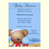 Sailor Girl Baby Shower Invitation invitations