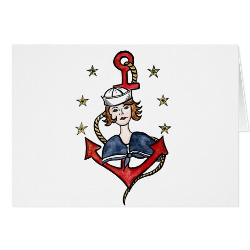 Sailor Girl Greeting Cards