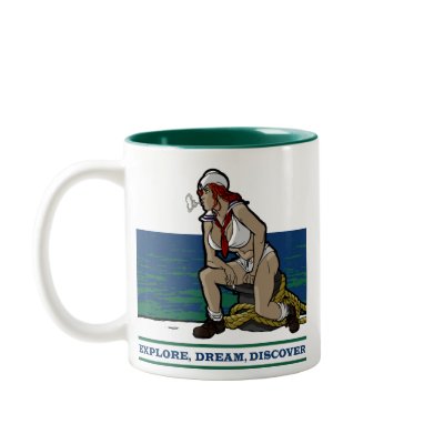 SAILOR GIRL COFFEE MUG by nassosvakalis