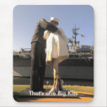 Sailor Kissing Nurse Statue in San Diego Mousepads