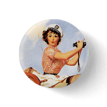 Sailor Pinup buttons by Paper_Airplane Sailor Pinup buttons