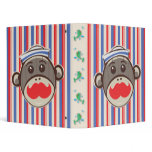 Sailor Sock Monkey Binder