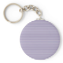 Sailor Stripes - Navy Blue and White Key Chain