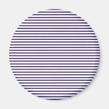 Sailor Stripes - Navy Blue and White Fridge Magnets