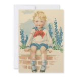 Sailor Suit Boy Birthday Party Invitation