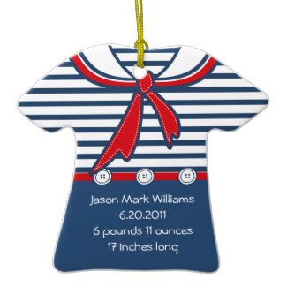 Sailor Suit Keepsake Ornament ornament