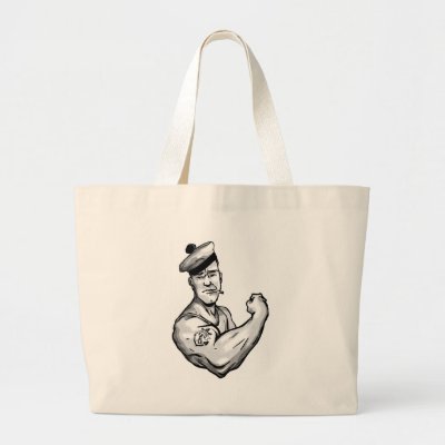 SAILOR WITH ANCHOR TATTOO TOTE