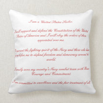 Sailors Creed Throw Pillows