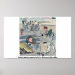 Sailors making cannon balls by Kobayashi,Kiyochika Posters