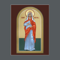 Saint Abigail Prayer Card postcards