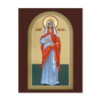 Saint Abigail Prayer Card postcards