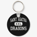 Saint Agatha - Dragons - High - Redford Michigan keychains by customteamsportswear Saint Agatha - Dragons - High - Redford Michigan keychains