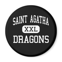 Saint Agatha - Dragons - High - Redford Michigan magnets by customteamsportswear Saint Agatha - Dragons - High - Redford Michigan magnets