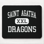 Saint Agatha - Dragons - High - Redford Michigan Mouse Pad
